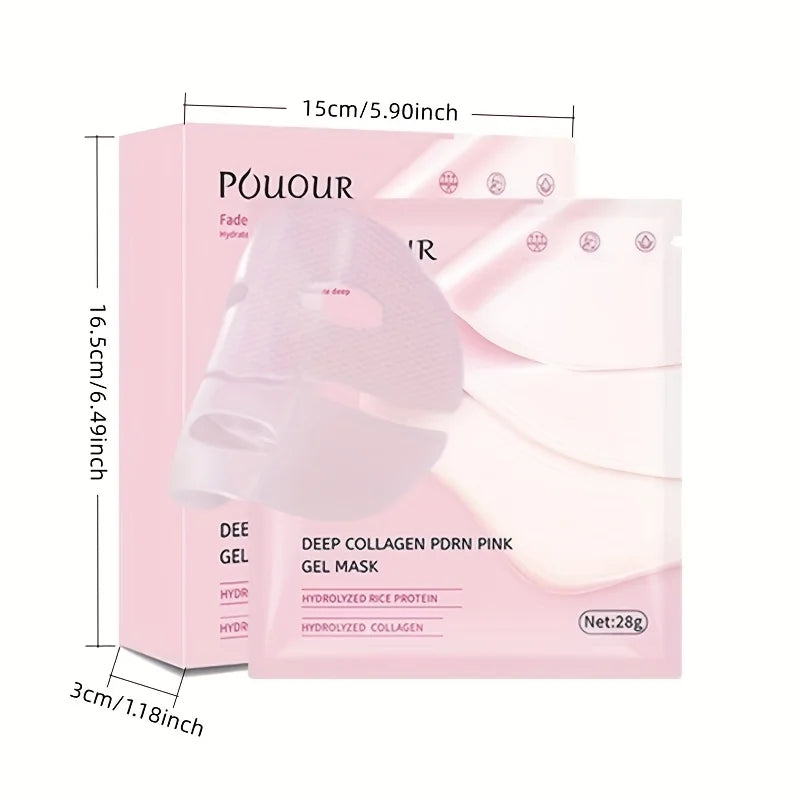 Firming Pink Collagen Gel Face Mask for Radiant Skin - 4