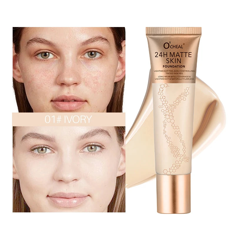 Long-Lasting Waterproof Matte Liquid Foundation