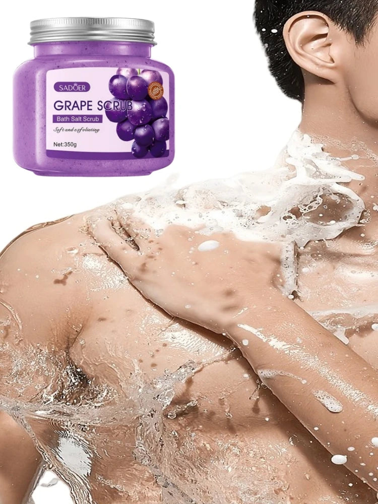 Grape Exfoliating Bath Salt Scrub for Smooth Glowing Skin - 7