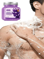 Grape Exfoliating Bath Salt Scrub for Smooth Glowing Skin