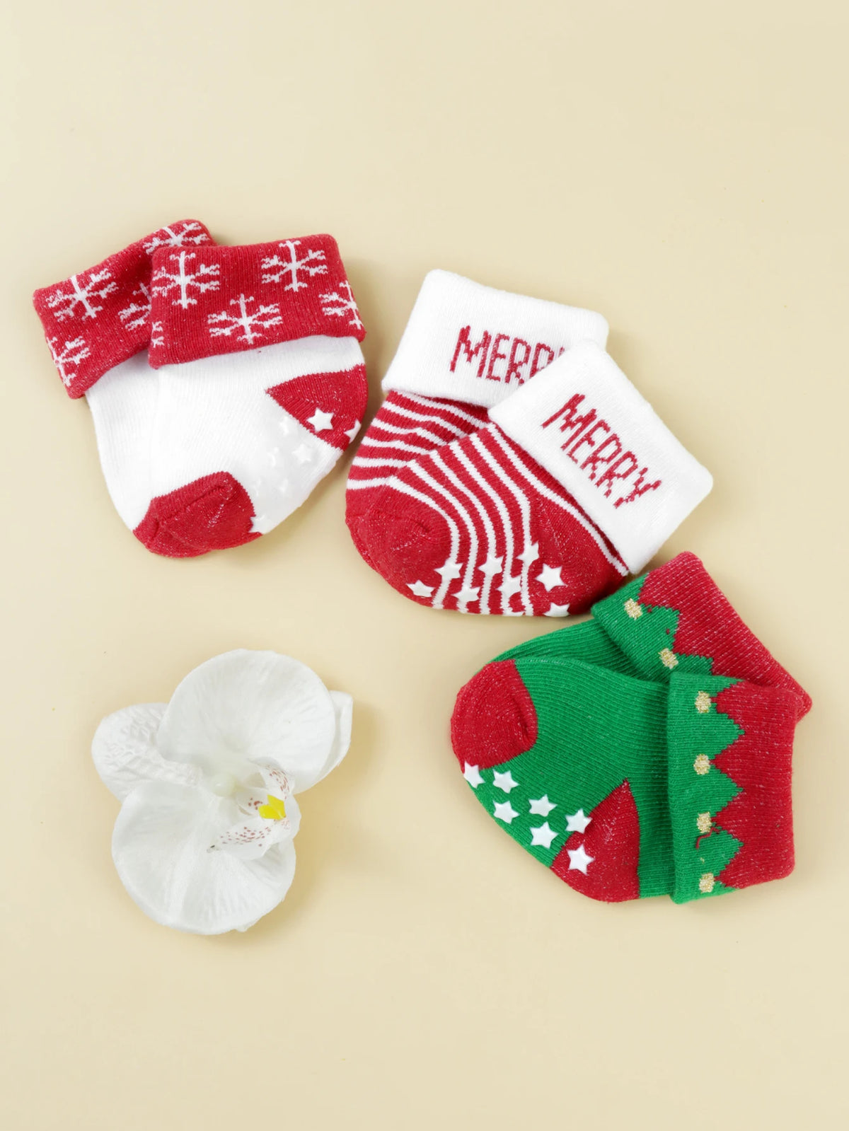 Cozy Christmas Non-Slip Baby Socks