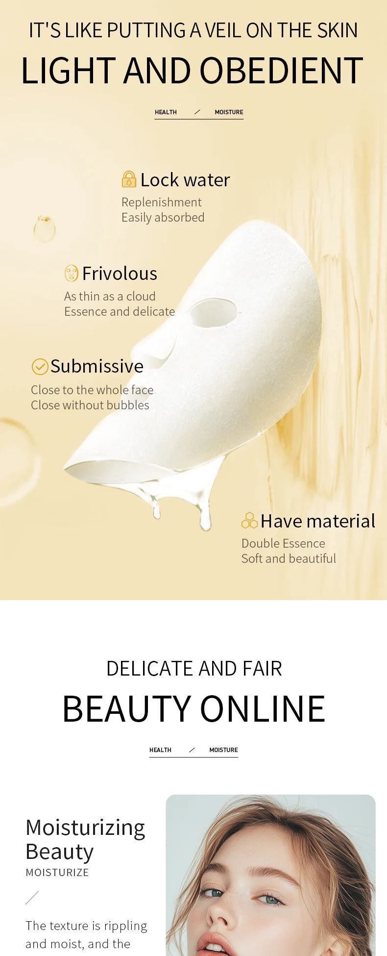 Hydrating Rice Extract Facial Sheet Mask - 10