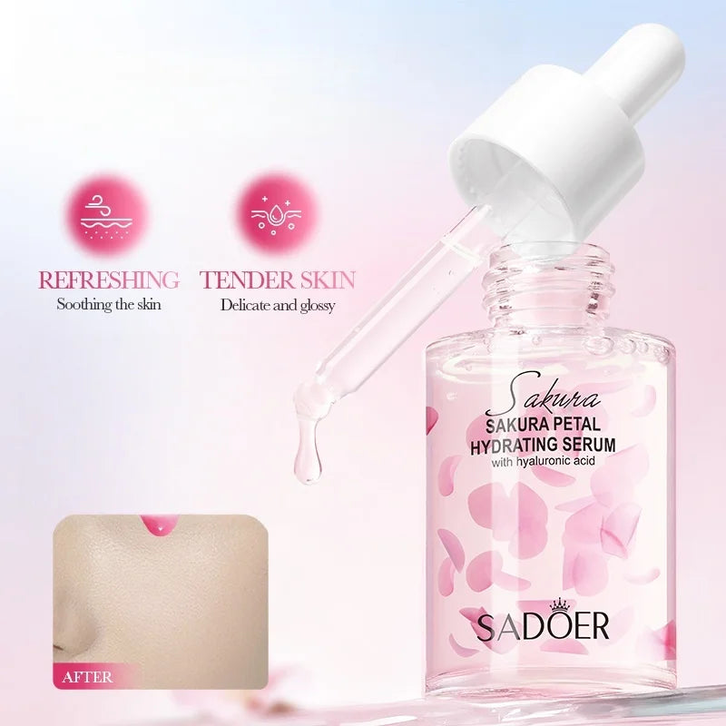 Hydrating Sakura Petal Face Serum for Radiant Skin