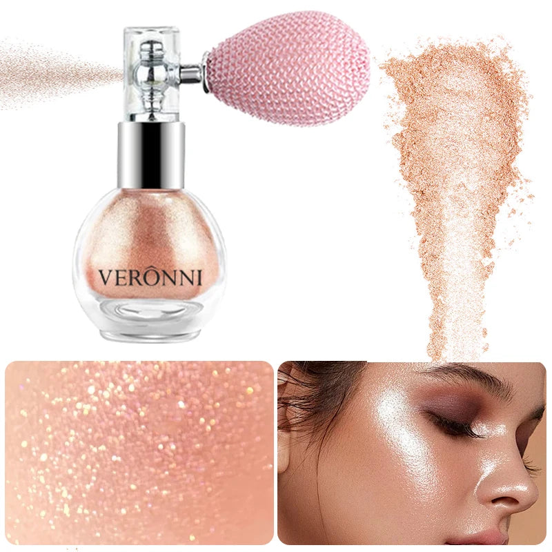 Shimmering Body and Face Glitter Highlighter Spray