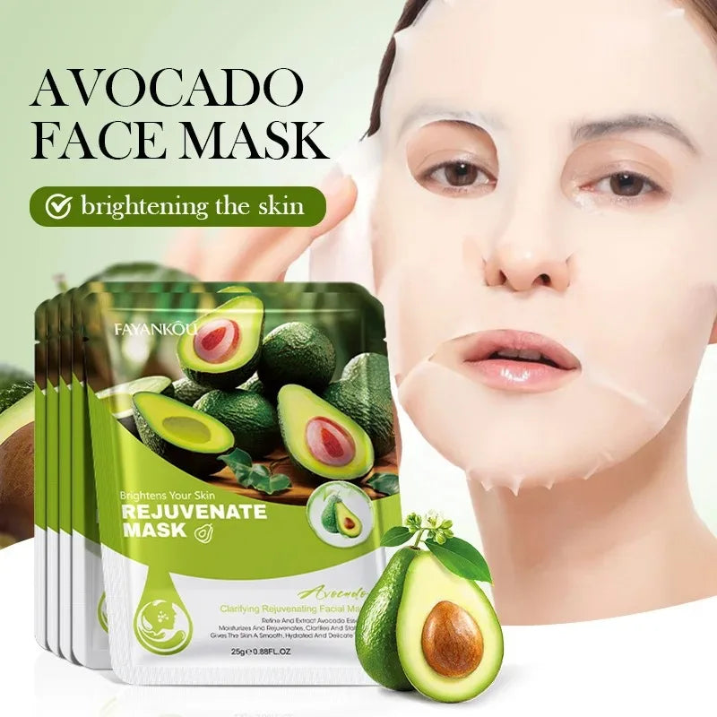 10-Piece Fruit Essence Hydrating and Brightening Facial Mask Set - 30