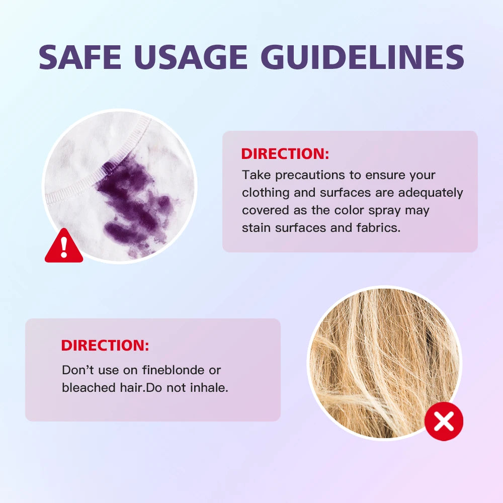 Temporary Washable Hair Color Spray - 6