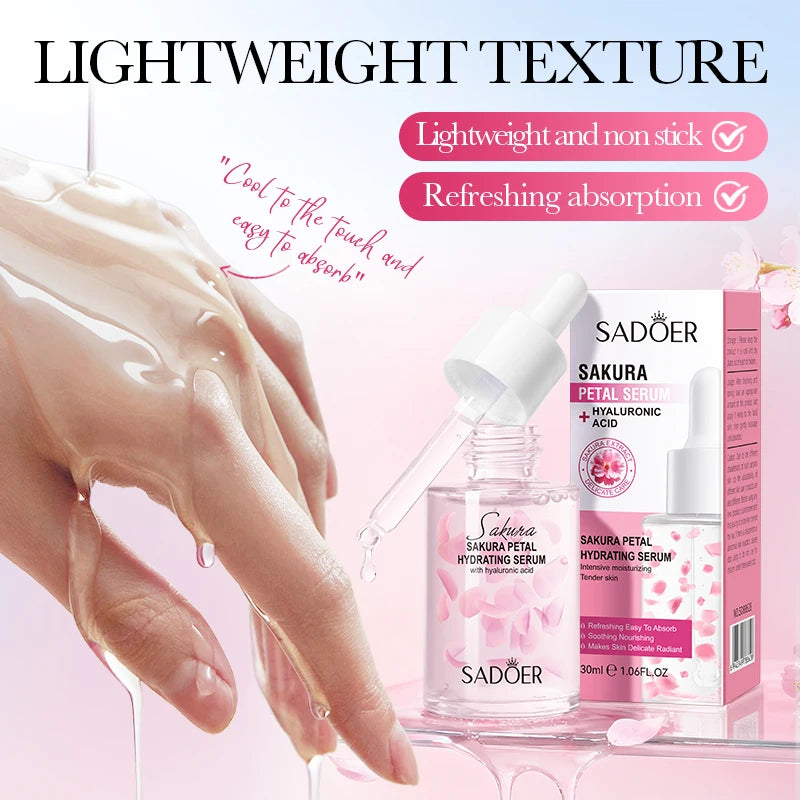 Hydrating Sakura Petal Face Serum for Radiant Skin
