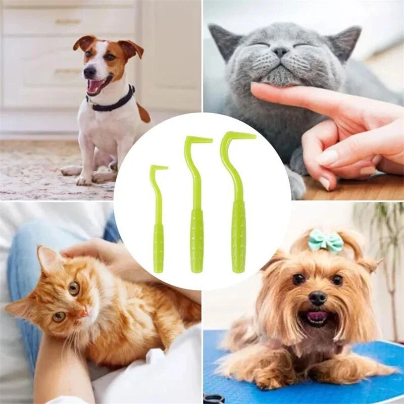 Professional Tick and Flea Removal Tool Set for Pets - 6