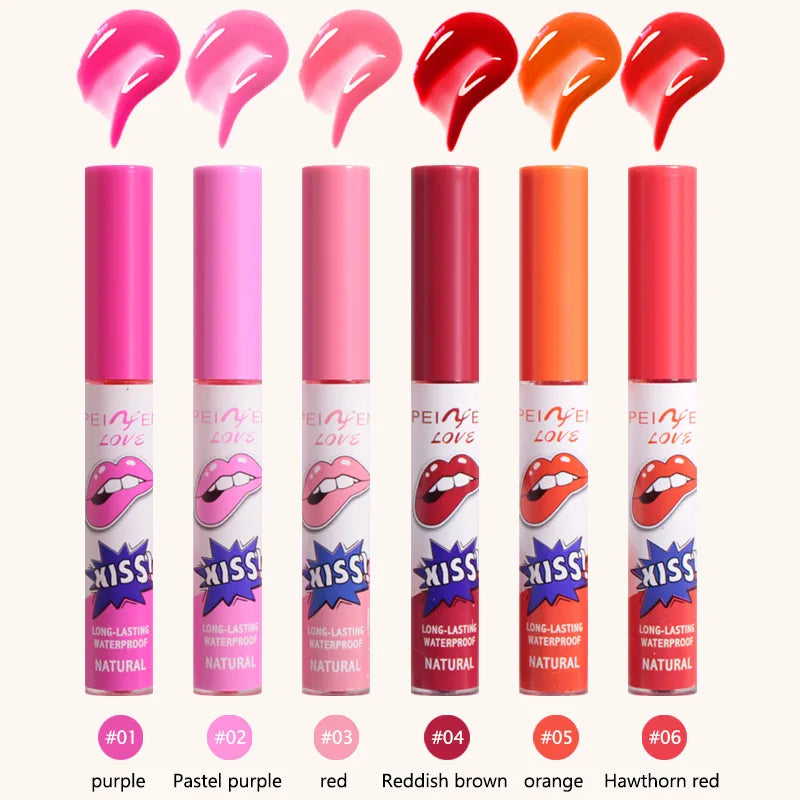 Waterproof Peel-Off Lip Stain Set