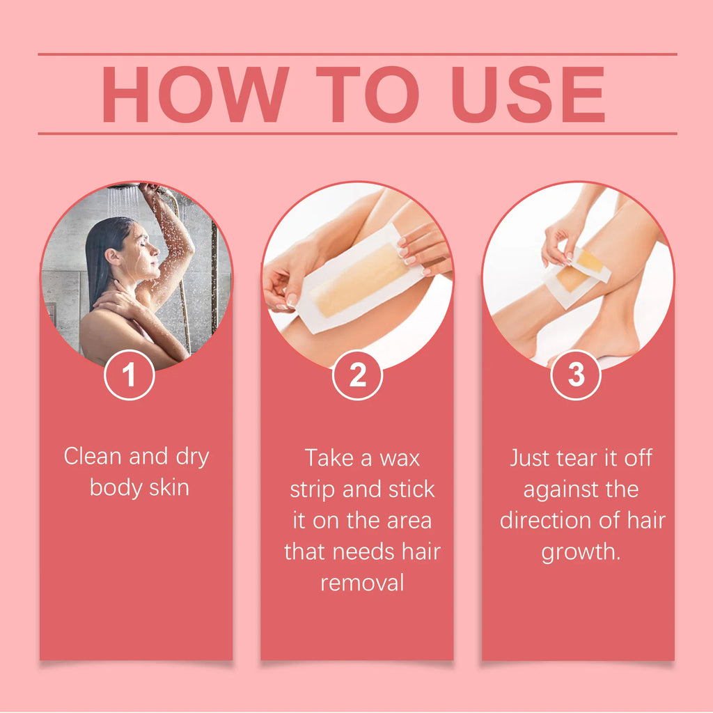 Gentle Full-Body Hair Removal Wax Strips