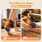 Wireless Heated Ankle Massager with Vibration Therapy