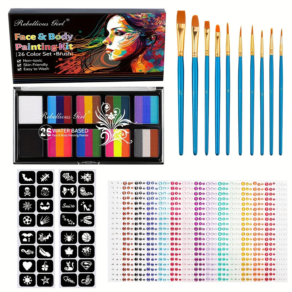 Professional Face and Body Painting Palette Kit for Parties