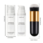 Full Coverage White Halloween Makeup Kit with Brush
