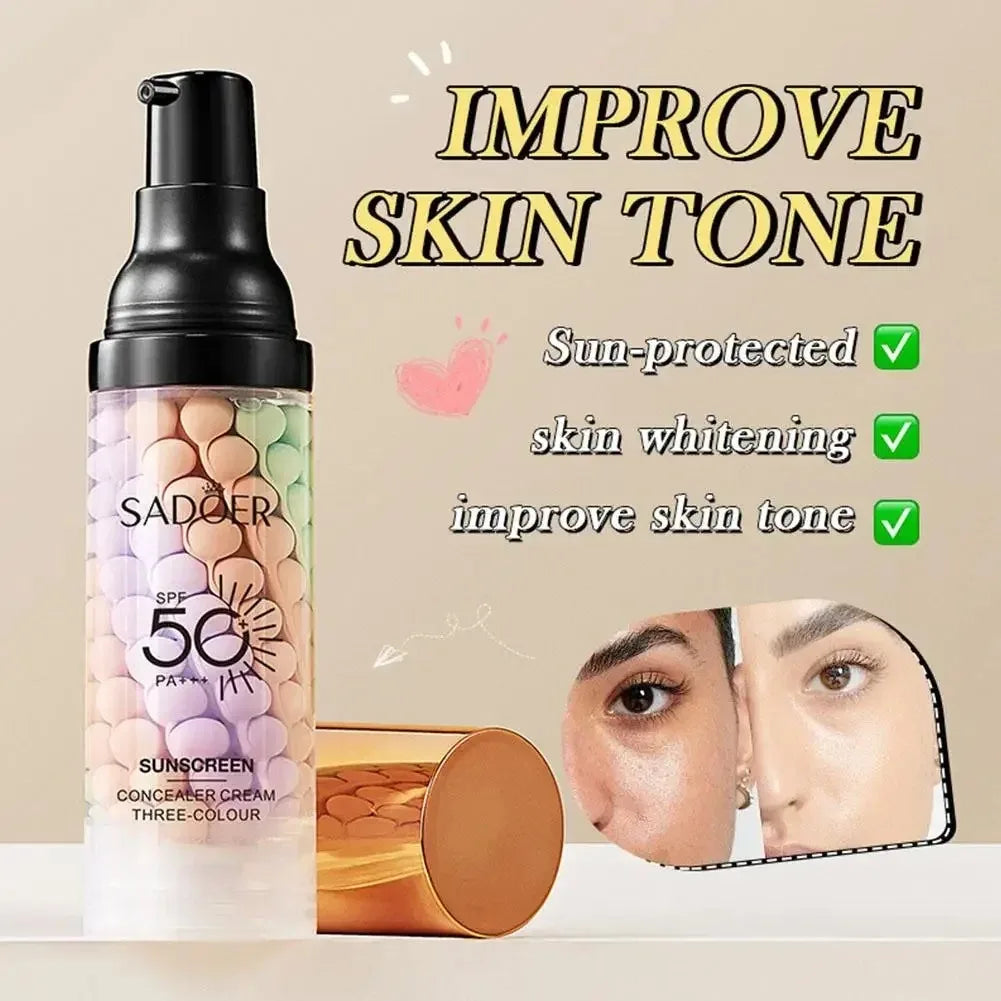 Three-Color Makeup Primer and Skin Tone Corrector