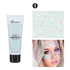 Waterproof Face and Body Glitter Sequin Gel