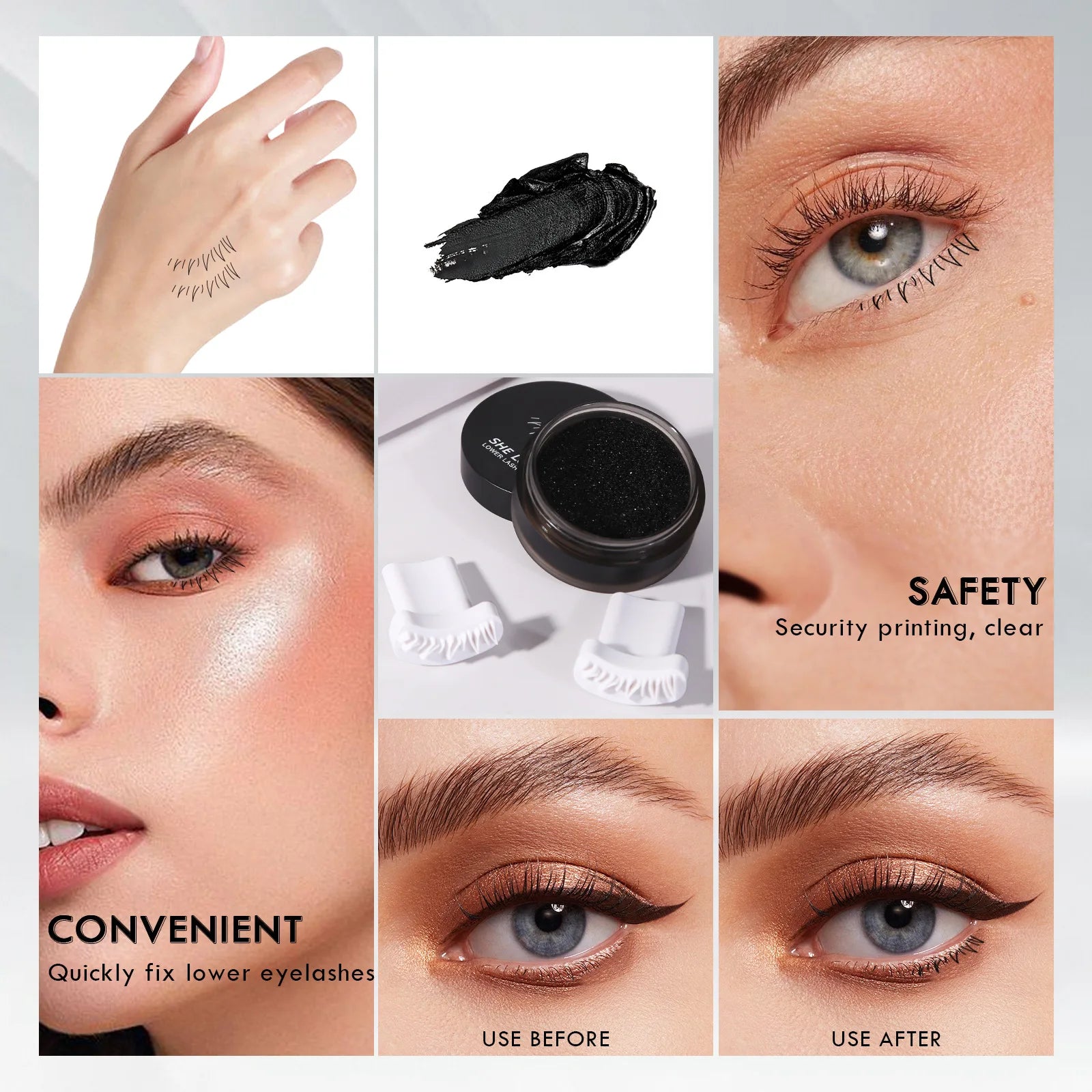 Easy Lower Eyelash Makeup Stamp Tool - 8