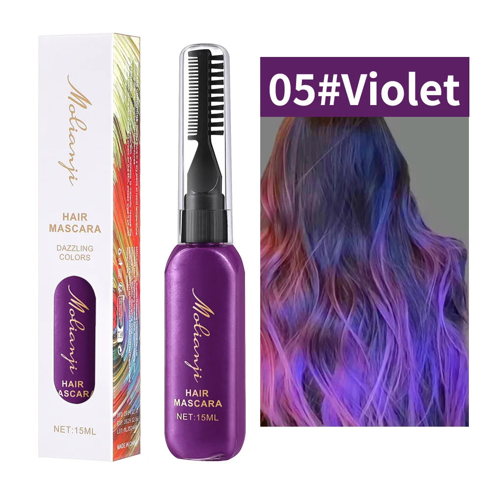 Temporary Washable Hair and Eyelash Color Mascara