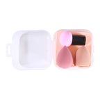3-Piece Makeup Sponge Set with Storage Case