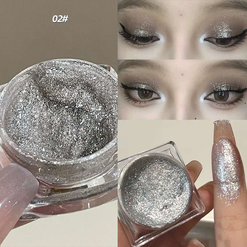 Shimmer Glitter Single Eyeshadow for Radiant Eye Makeup