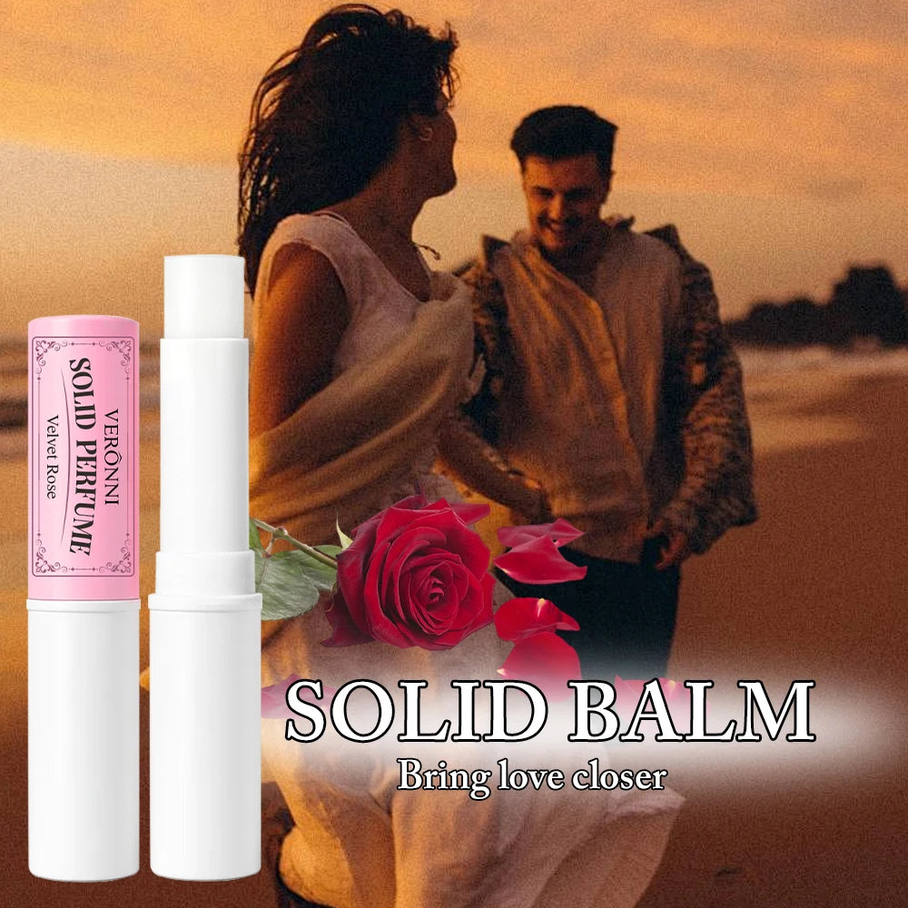 Portable Floral Solid Perfume Stick for Long-Lasting Fragrance - 1
