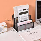 3-Tier Metal Mesh Desktop Document and Stationery Organizer