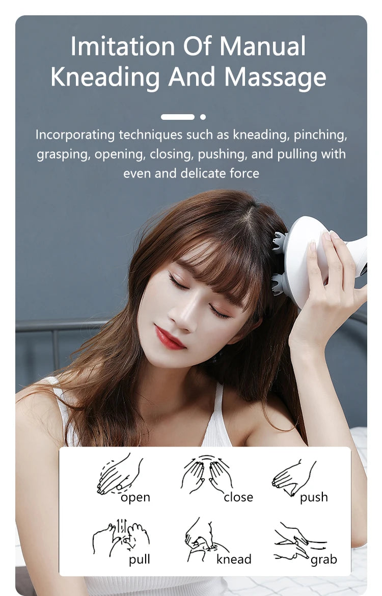 Electric Scalp and Head Massager for Stress Relief