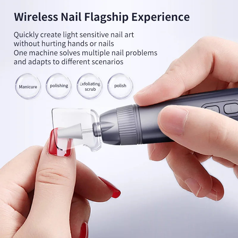 Electric Cordless Nail Drill and Manicure Kit