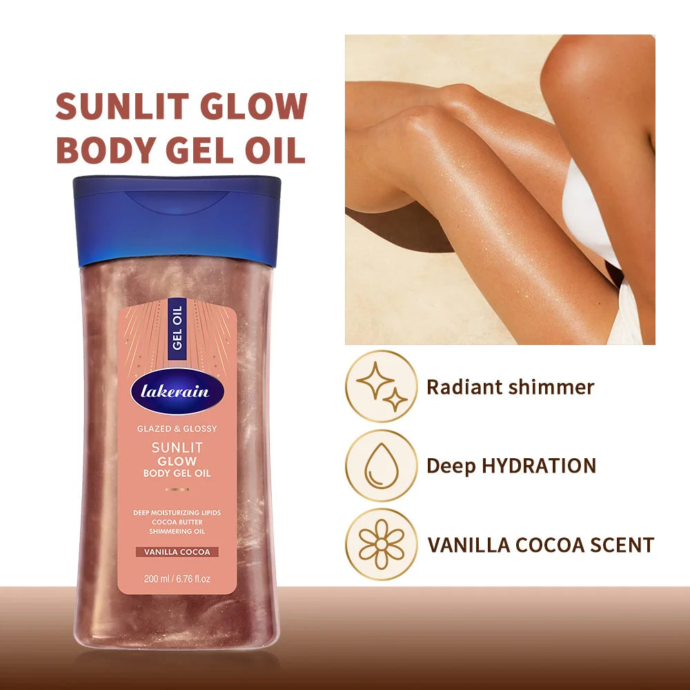 Sunlit Shimmer Body Glow Oil with Vanilla Cocoa