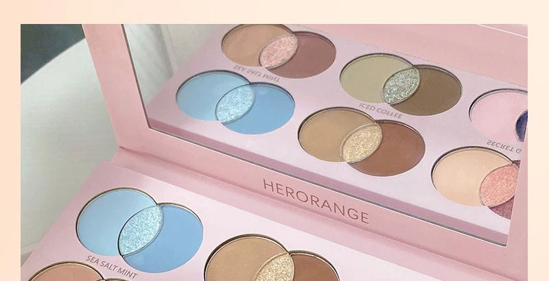 18-Color Vibrant Shimmer Eyeshadow Palette - 6