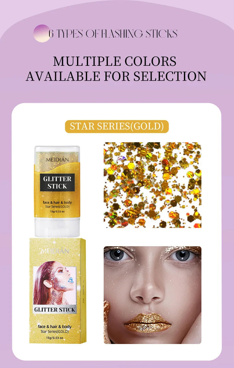 Shimmering Body and Face Glitter Stick - 14