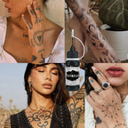 DIY Temporary Tattoo Kit with Stencils