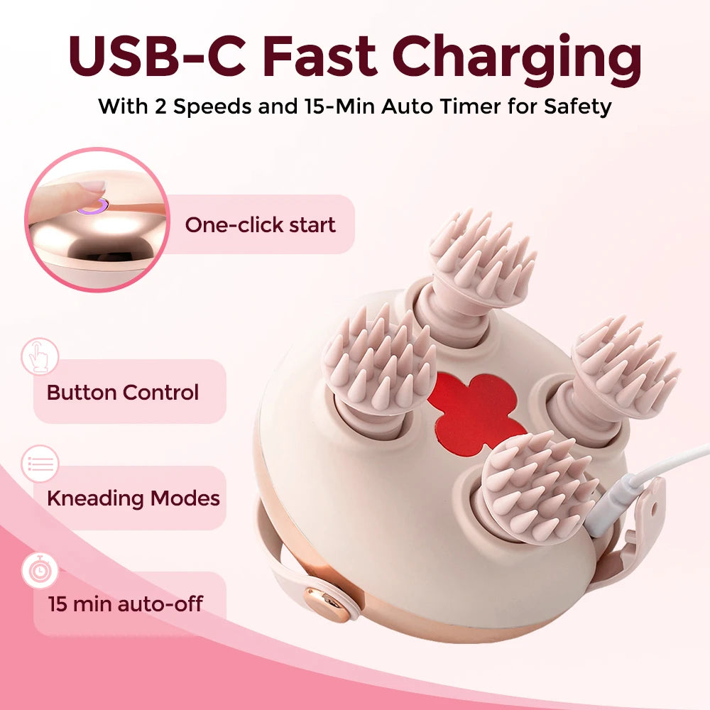 Electric Scalp and Head Massager for Stress Relief