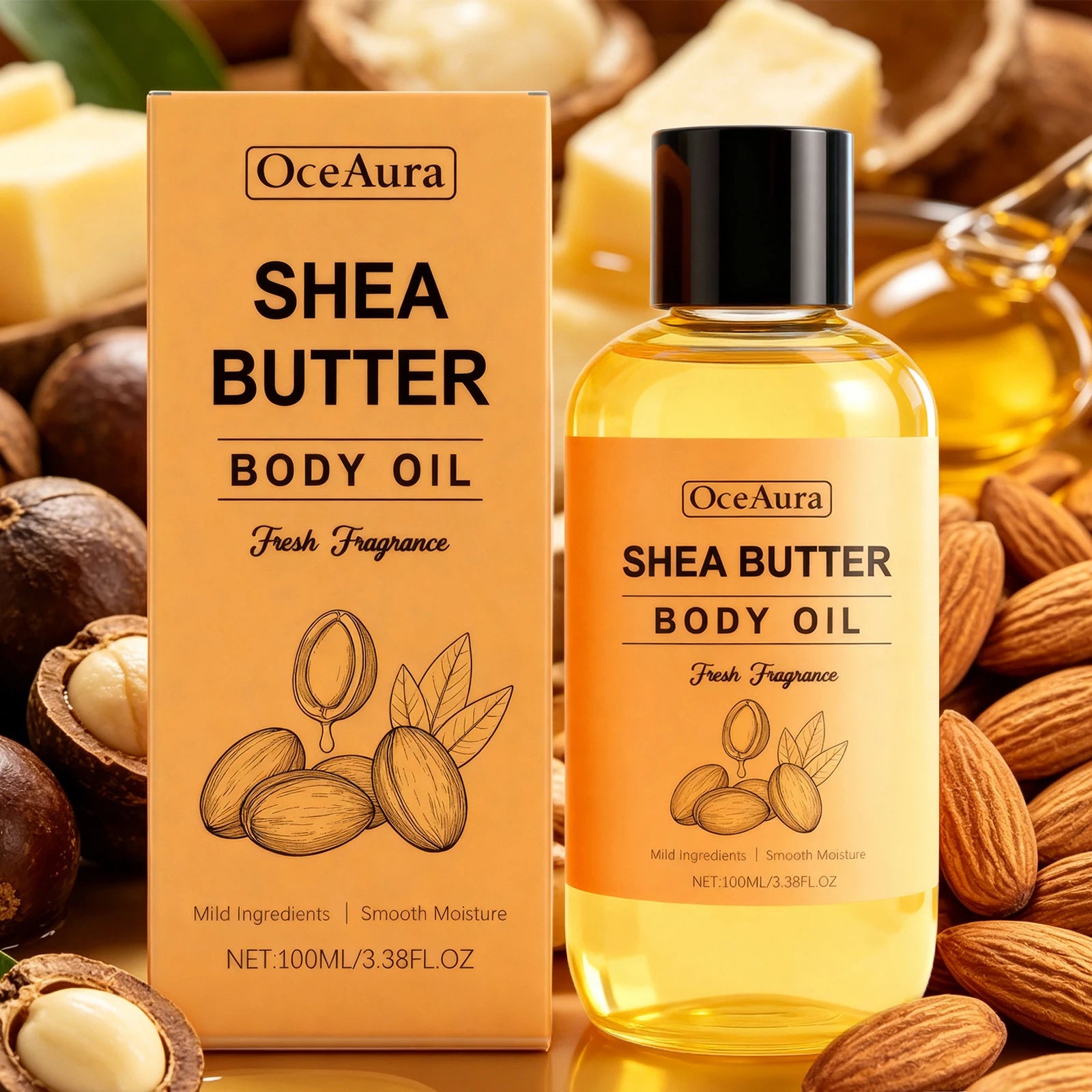 Nourishing Shea Butter Body Oil for Dry Skin - 2