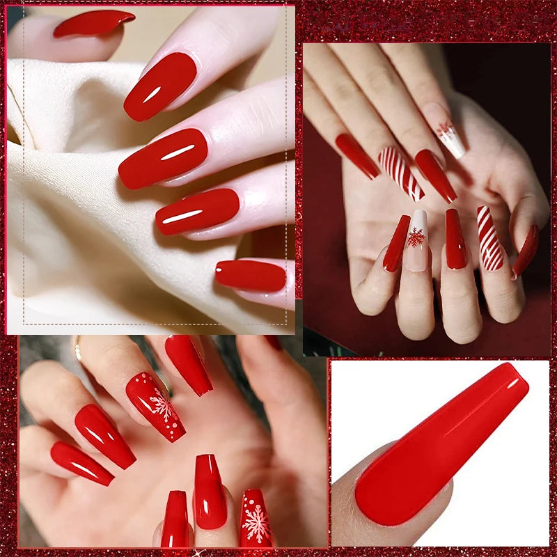 Long-Lasting Red Gel Nail Polish