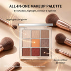 9-Color Professional Eyeshadow Palette for Daily and Party Looks