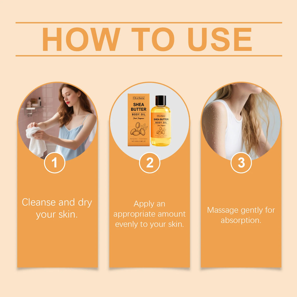 Nourishing Shea Butter Body Oil for Dry Skin