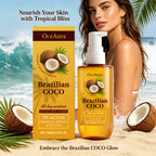 Coconut Body Firming Oil for Skin Hydration and Elasticity