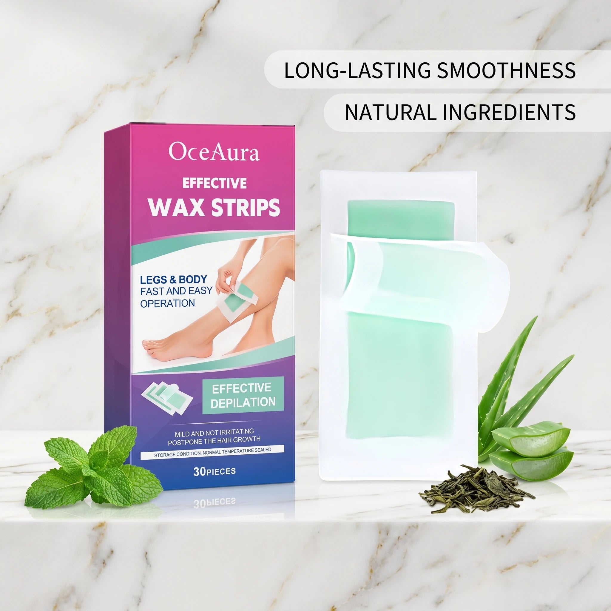 Gentle Full-Body Hair Removal Wax Strips - 3
