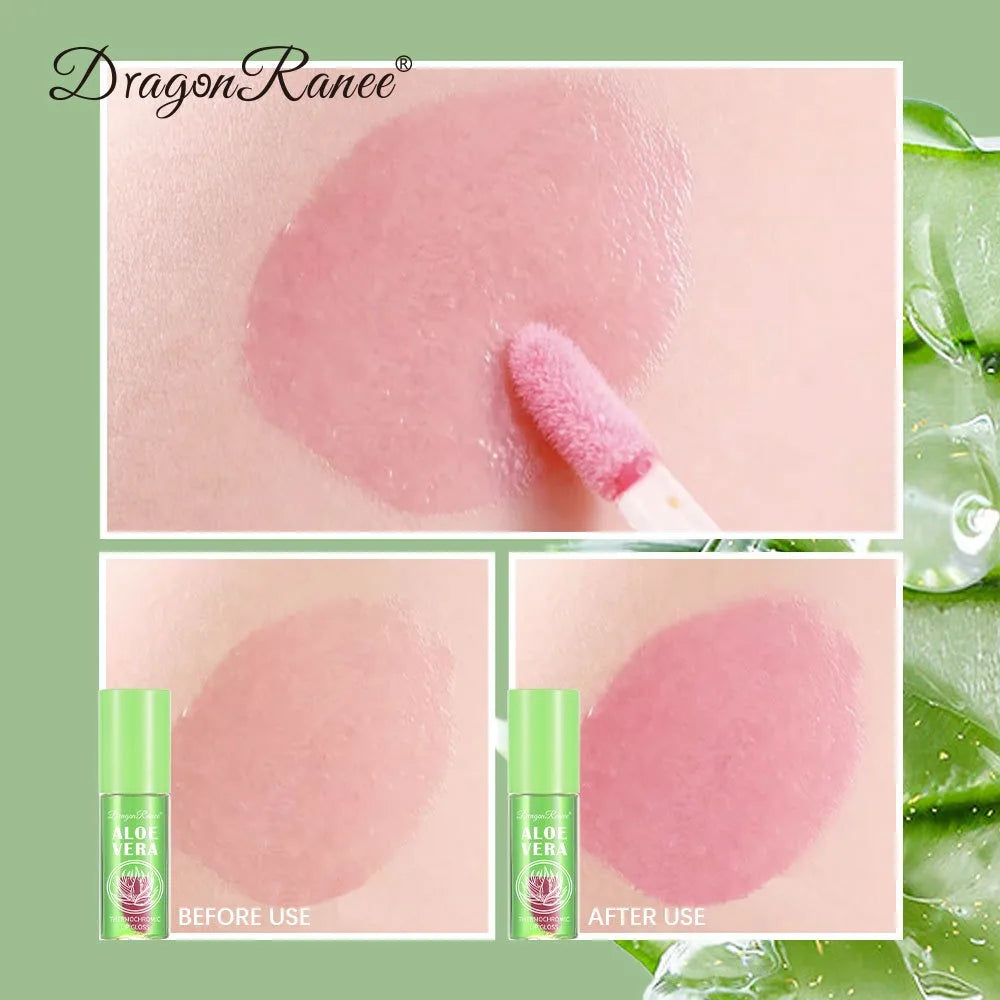 Temperature-Sensitive Aloe Vera Color-Changing Lip Oil