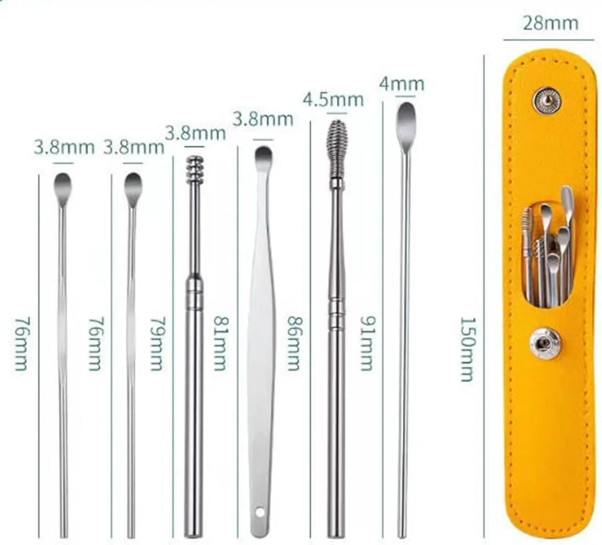 Stainless Steel Ear Wax Removal Tool Kit