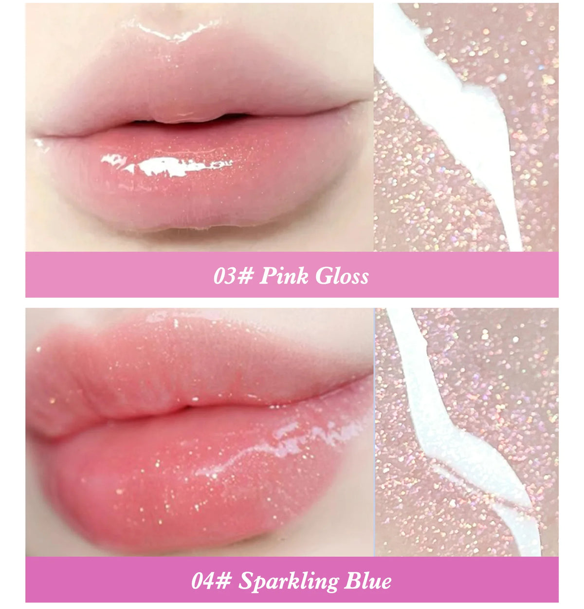 High-Shine Moisturizing Glitter Lip Gloss