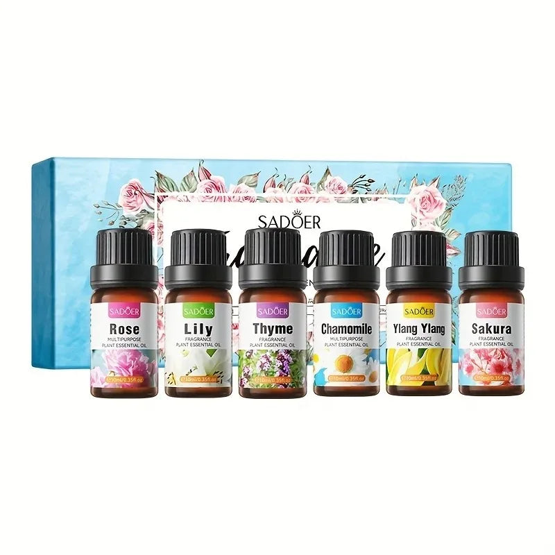 6-Piece Aromatic Essential Oil Set for Relaxation and Body Care - 17