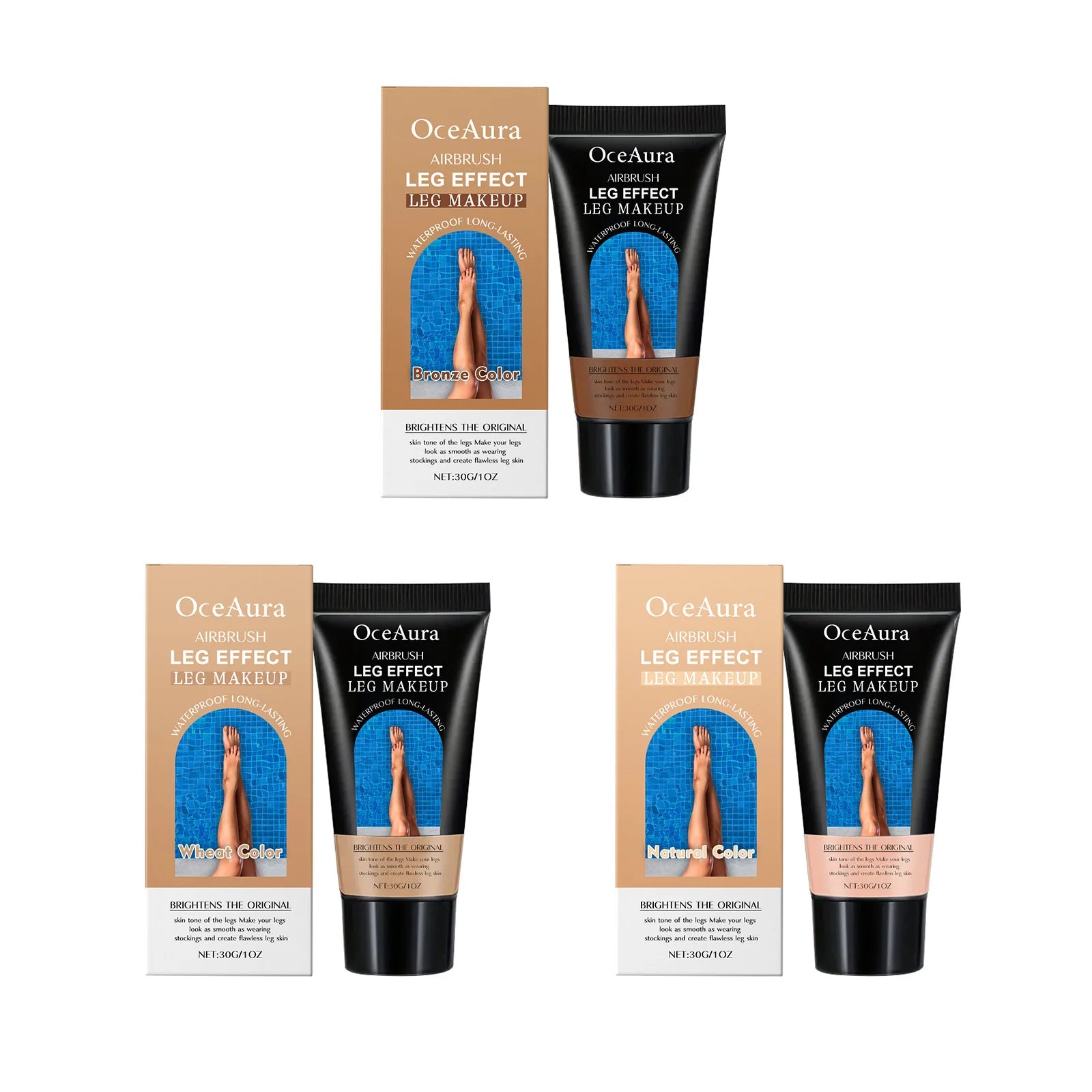 Waterproof Leg Makeup and Concealer Cream - 2