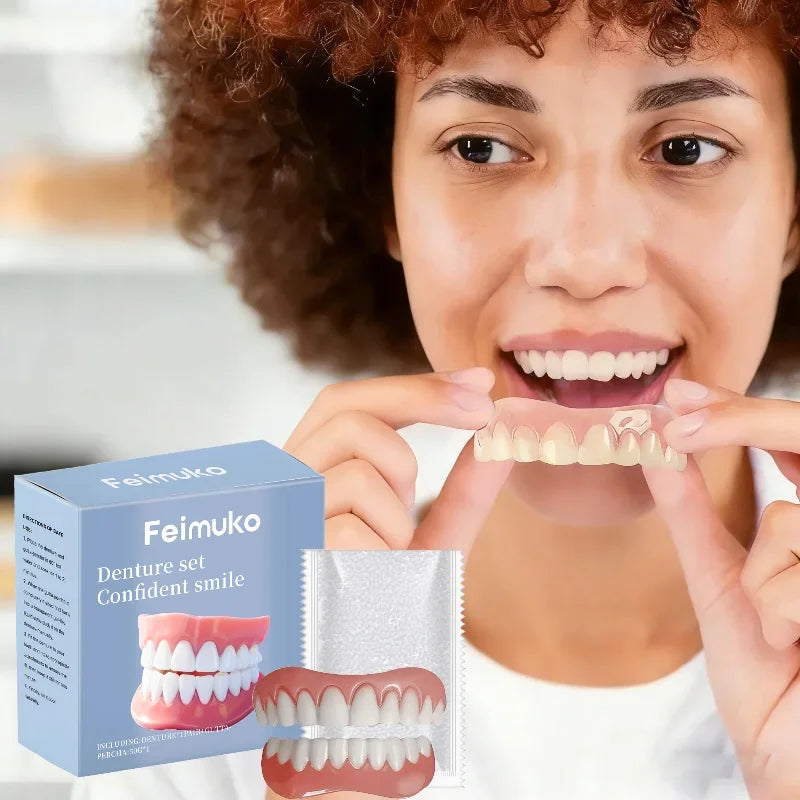 Temporary Silicone Cosmetic Dentures for a Perfect Smile
