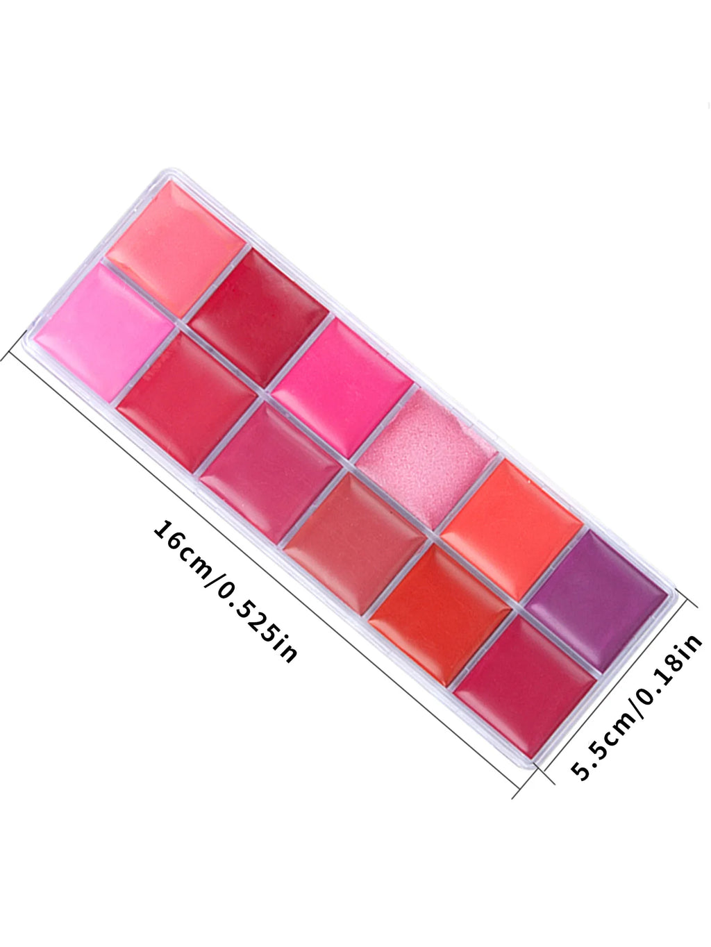 12-Color Versatile Lipstick and Blush Makeup Palette