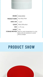 Professional Face and Body Paint Kit with Brushes for Parties