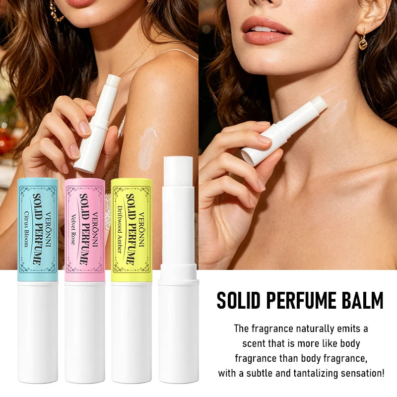 Long-Lasting Portable Solid Perfume Balm Set