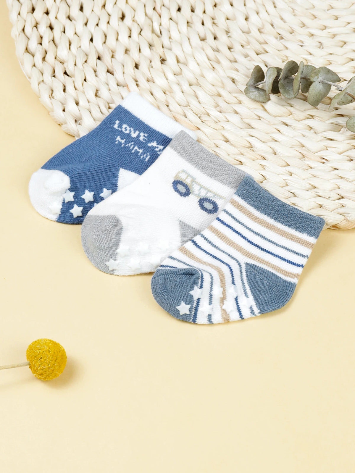 Soft Cotton Non-Slip Baby Socks for Infants