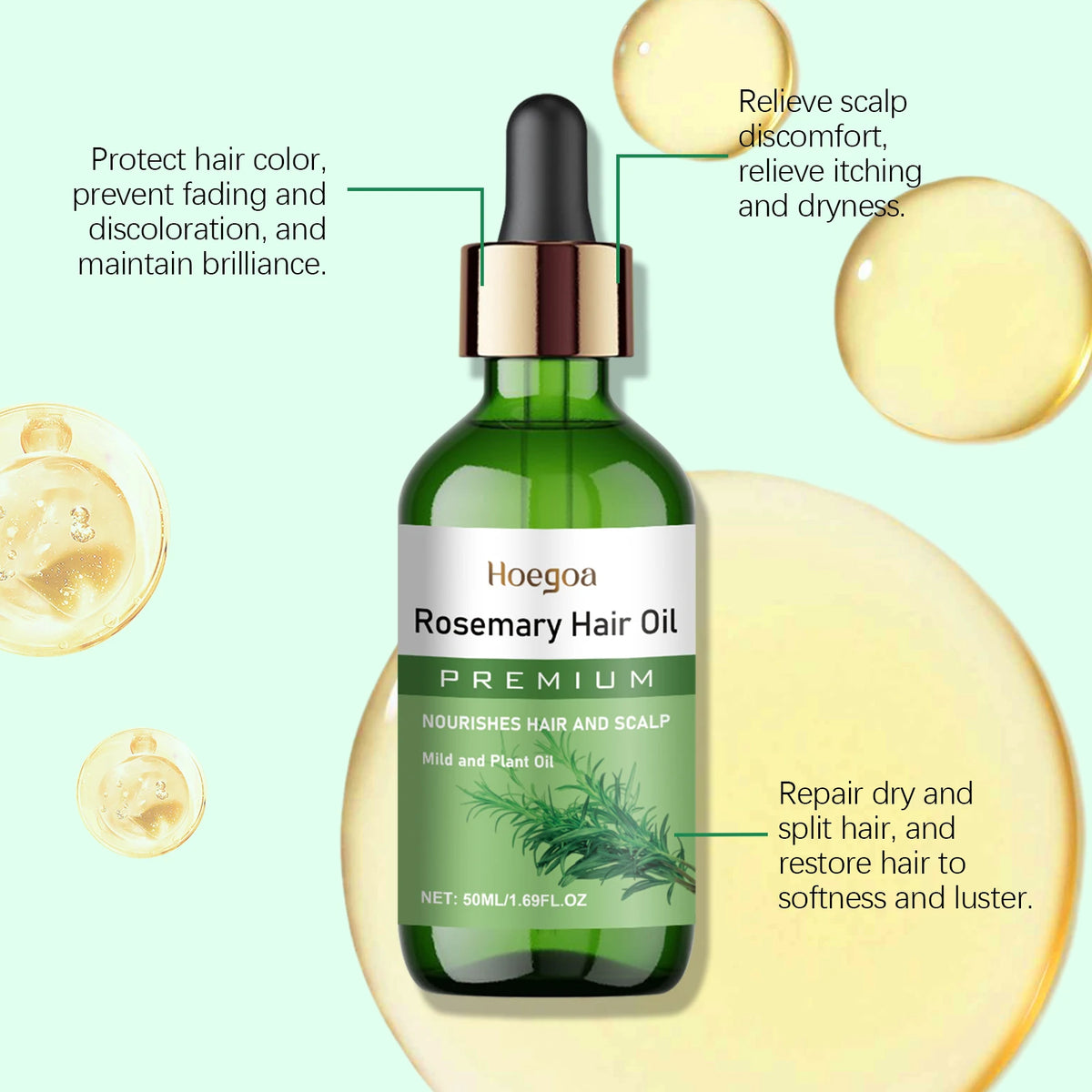 Rosemary Essential Oil for Hair Growth and Scalp Nourishment