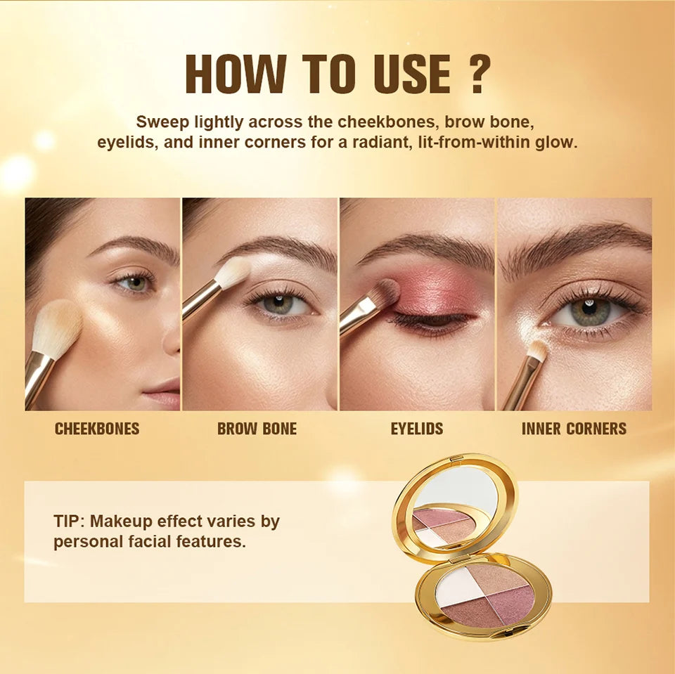 All-in-One Highlighting and Contouring Makeup Palette - 14